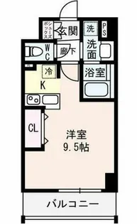 ラルーチェ北梅田【7階】の間取り
