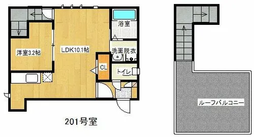 Grandtic andiamo【2階】の間取り