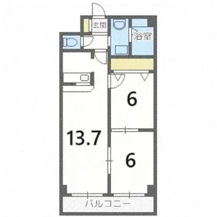 北海道札幌市手稲区西宮の沢四条1丁目【マンション】の間取り