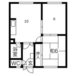 北海道札幌市手稲区西宮の沢四条1丁目【アパート】の間取り