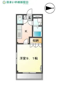 愛知県西尾市田貫1丁目【アパート】の間取り