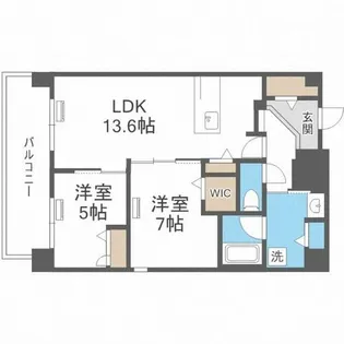 グランデール博多【9階】の間取り