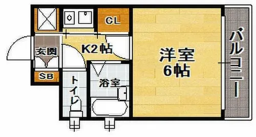 ピュアドームパレス博多【11階】の間取り