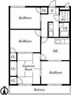 タウンハウス川名【1階】の間取り