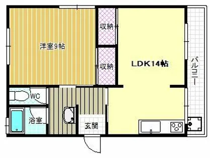 メゾン野々上【2階】の間取り