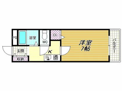 Wハイツ高鷲【2階】の間取り
