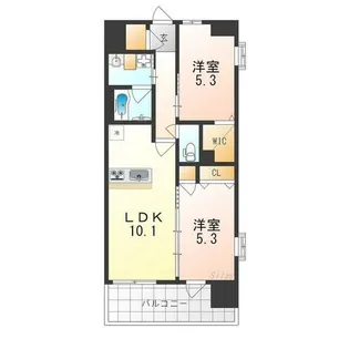 大阪府堺市北区百舌鳥梅町1丁【マンション】の間取り