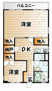 オアシス中井【401号室】の間取り