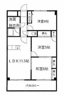 ギャラン中井【9階】の間取り
