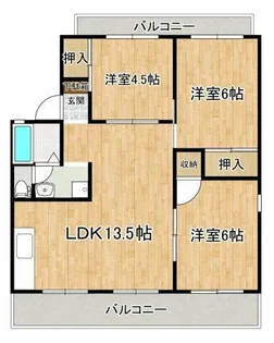 ハイツKKM3【2階】の間取り