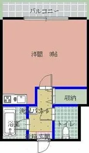 フローレン津上【402号室】の間取り