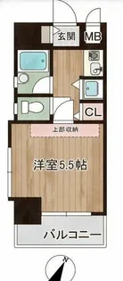 ダイナコート平尾山荘通り【401号室】の間取り