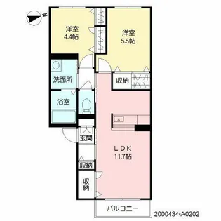 ウィンドヒルTK【2階】の間取り