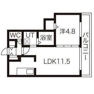 プレオン・ウエスト・ロカ【3階】の間取り