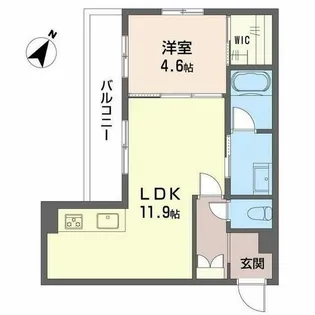 シャーメゾン高宮通り【A0203号室】の間取り