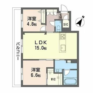 シャーメゾン高宮通り【A0302号室】の間取り
