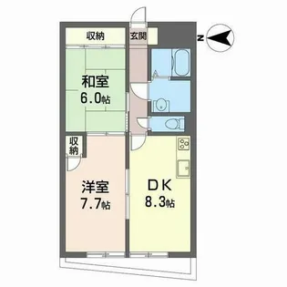 21北堀江(トニーワンキタホリエ)【0802号室】の間取り