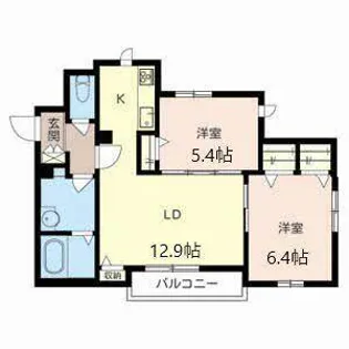 シャーメゾン アーク【0202号室】の間取り