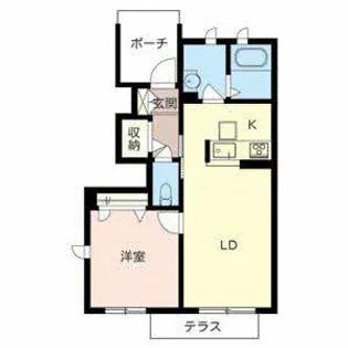 Vorte garden 豊中 B棟【1階】の間取り