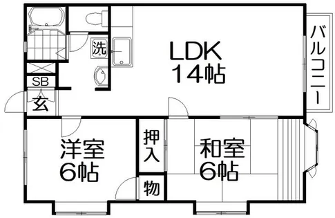 メゾンドクレール【2階】の間取り
