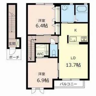 シャーメゾン西明石I【A202号室】の間取り