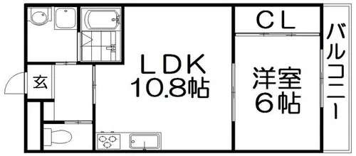 コンフォルタ星田【3階】の間取り