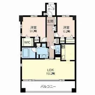 ITコート苦楽園【0202号室】の間取り