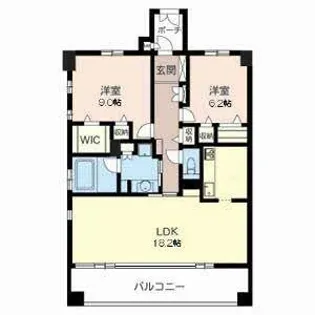 ITコート苦楽園【0202号室】の間取り