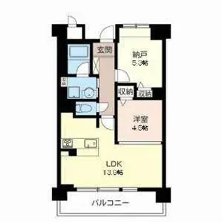 セリシール夙川苦楽園【0302号室】の間取り