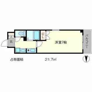 ベラジオ御所東【4階】の間取り