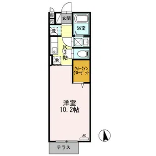 メゾンけやき【1階】の間取り