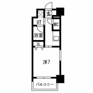 レジデンス東別院スクエアⅡ【10階】の間取り