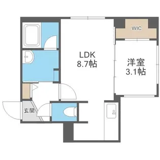 Rilassa西町【3階】の間取り