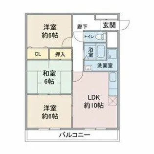エクセル田幡【4階】の間取り