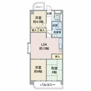 エレガンスマインⅢ【3階】の間取り