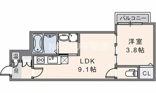ユリシズ【1階】の間取り
