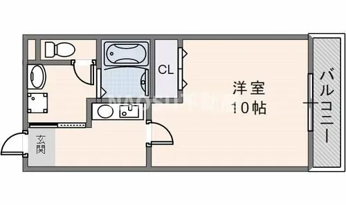 プルメリアコート【305号室】の間取り
