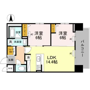 Fortuna yuhigaoka【8階】の間取り