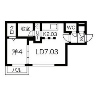 クラウドロア宮の森【4階】の間取り