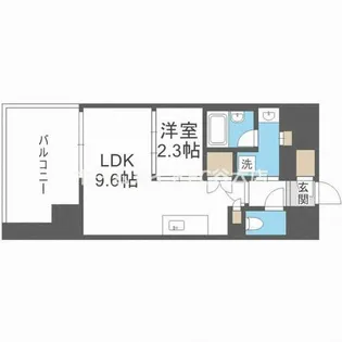 J.GRAN Court京町堀【13階】の間取り