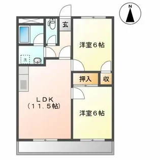 フォレスト大高【2階】の間取り