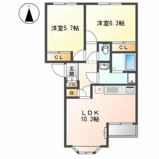 マルベリーN【1階】の間取り