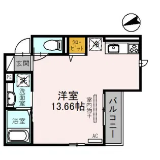 イルリッシュ上本町【3階】の間取り