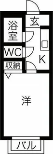 ハイツアイカ白山【203号室】の間取り