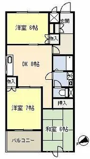 ハイツ永井【2階】の間取り
