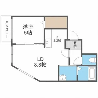 AltaMarea桑園【1階】の間取り