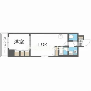 南堀江プライマリーワン【0802号室】の間取り