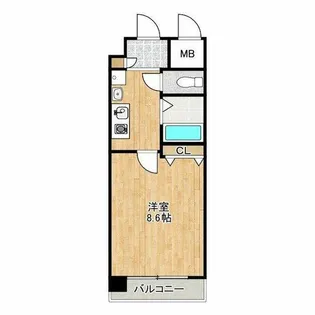 トラスト王子町【9階】の間取り