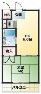 平岡マンション【2階】の間取り