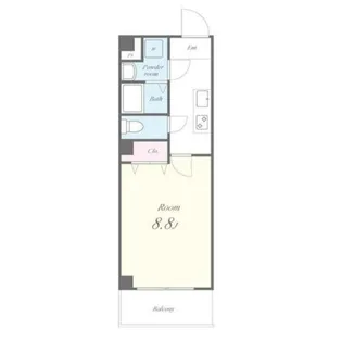 KSロイヤル大阪城【4階】の間取り